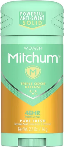 Miniatura 6 de Mitchum Gel antitranspirante y desodorante para mujer con triple protección contra olores, polvo fresco, protección 48 horas, 2.25 onzas