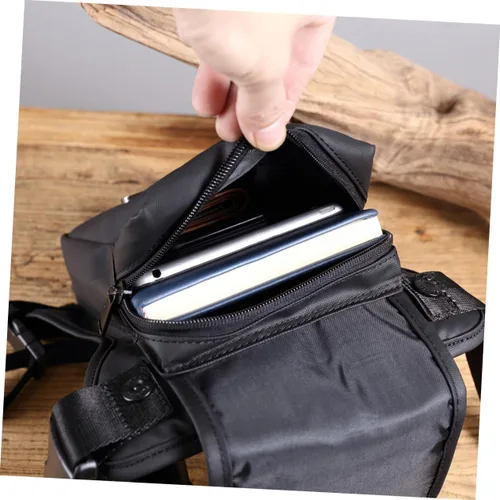 Miniatura 4 de Bolsa de pecho para hombre, bolsa de pierna para hombre, riñonera de moda, bolsa de pierna portátil, paquete de cintura multifuncional, bolso