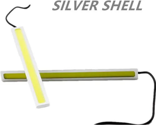 Miniatura 6 de BININBOX Luces LED COB superbrillantes de 6 W para coche de 12 V para conducción de niebla DRL luz diurna lámpara impermeable delgado paquete de 2