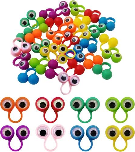 Marionetas de dedo para ojos, marionetas de dedo de ojo googly, anillos de marionetas de dedo de ojo, juguete para niños, recuerdo de fiesta,