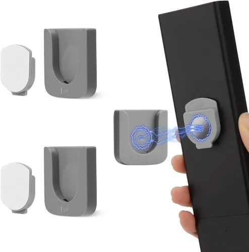 WALLFID Soporte magnético de pared para control remoto, innovador diseño de ranura para una organización sin esfuerzo de suministros para el hogar,