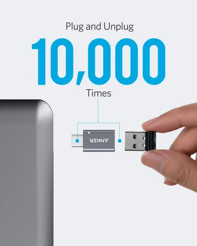 Miniatura 6 de Anker Adaptador USB C (paquete de 2), adaptador USB C a USB, transferencia de datos de alta velocidad para MacBook Pro 2020, iPad Pro 2020, Samsung