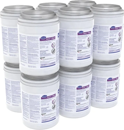 Miniatura 10 de Oxivir Diversey 1 100850923 - Toallitas desinfectantes de limpieza, prehumedecidas con peróxido de hidrógeno acelerado AHP, sin perfume, 160