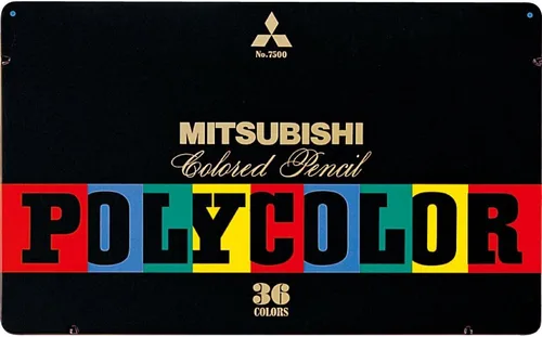 Mitsubishi Pencil K750036C - Lápices de colores, Poly-Color No.7500, 36 colores
