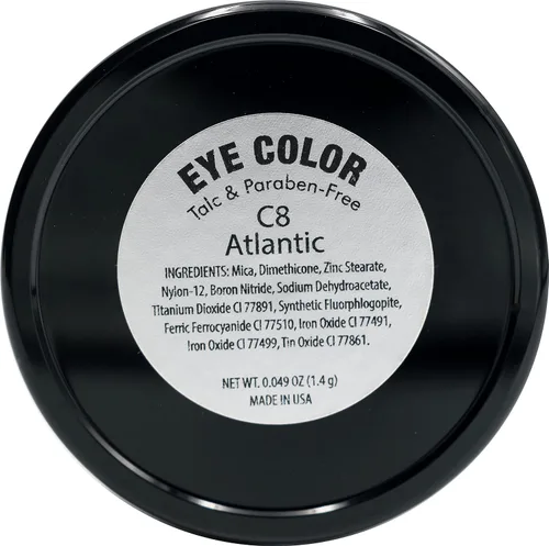 Miniatura 2 de Pure Ziva Atlantic Navy Denim Royal Blue Sparkling Pressed Powder Single Vegan Eyeshadow; Talco, sin Parabenos y sin Crueldad