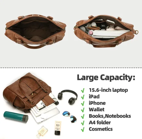 Miniatura 4 de KouLi Buir Monederos para mujer, bolso de piel sintética con múltiples bolsillos, bolso de hombro de diseñador Hobo Bucket espacioso bolso cruzado
