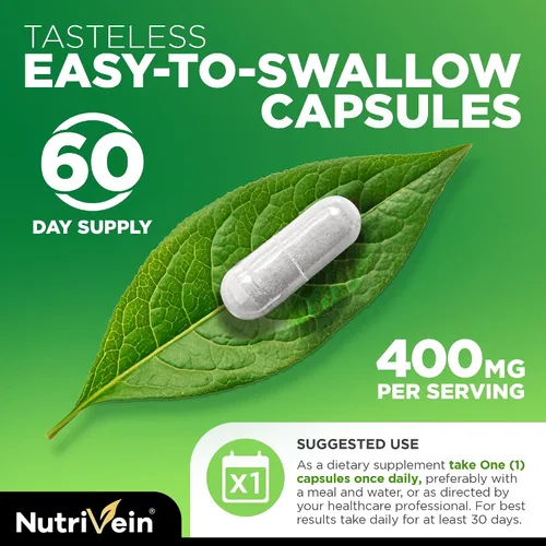 Miniatura 5 de Nutrivein Suplemento DIM Premium de 400 mg al día - 120 porciones (120 cápsulas): Diindolilmetano para mujeres y hombres - Más Bioperine