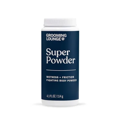 Grooming Lounge Super Powder - Defensa de olor, picazón y rozaduras para la ingle, el cuerpo y los pies - Control de fricción y exceso de sudor
