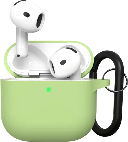 Miniatura 36 de Brujula Funda protectora de silicona para AirPods 4 con ANC, compatible con AirPods de 4ª generación 2024 (Avocado, AirPods 4 con ANC)