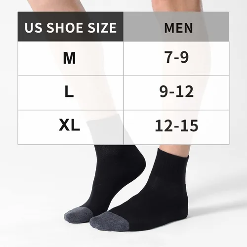 Miniatura 2 de CS CELERSPORT Paquete de 6 calcetines de tobillo para hombre con cojín atlético para correr