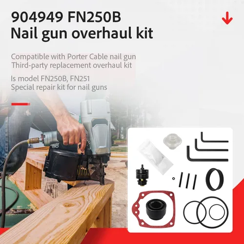 Miniatura 5 de 904949 Kit de revisión para las piezas FN250B FN251 del arma del clavo del cable de Porter
