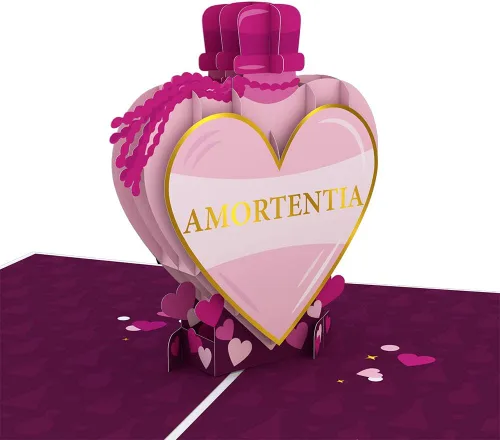Lovepop Harry Potter™ Tarjeta de poción de amor – 5 x 7 pulgadas, tarjeta desplegable para el día de San Valentín – Tarjeta de felicitación 3D para