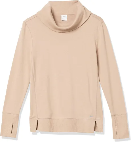 Miniatura 5 de Tienda Essentials Sudadera Studio Terry de manga larga con cuello embudo para mujer