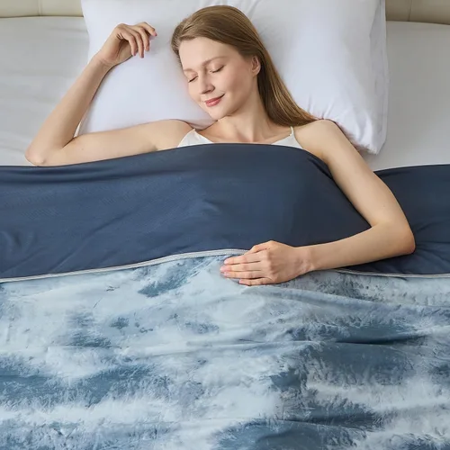 Miniatura 17 de Manta refrescante para durmientes calurosos tamaño individual 60"x80", manta de verano ultra fría que absorbe el calor para mantener el cuerpo