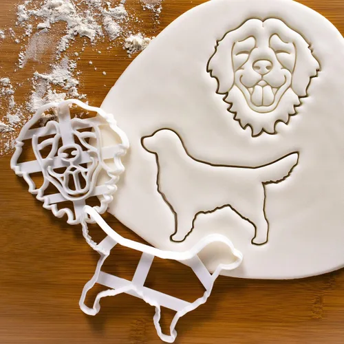 Miniatura 2 de Juego de 2 cortadores de galletas Golden Retriever (Diseños: Cara y Cuerpo), 2 piezas - Bakerlogy