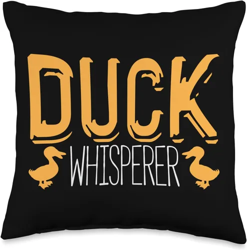 Ente Enten Entenvogel Vögel Vogel Motive Whisperer Duck Water Bird - Almohada de 16 x 16 pulgadas, multicolor