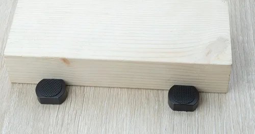 Miniatura 7 de Paquete de 6 abrazaderas de banco para perros de 100/127 pulgadas (0.787 in), accesorios MFT para agujero de perro, tapones antideslizantes de Negro