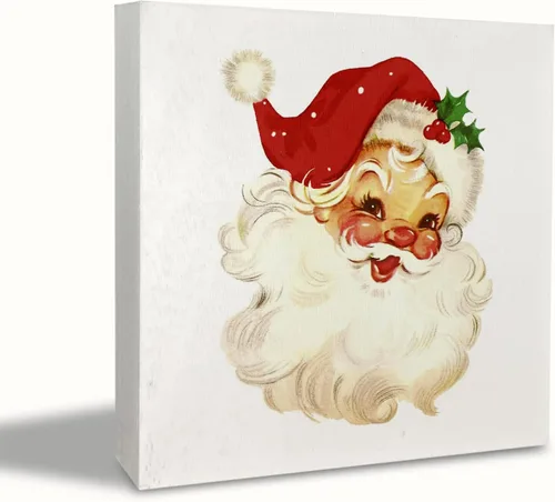Miniatura 9 de KEUSPI Letrero de madera con texto en inglés "Merry Christmas", placa de madera de gnomo de Navidad, decoración para mesa, letreros de gnomos