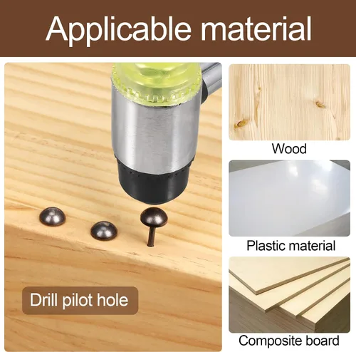 Miniatura 5 de Tachuelas retro de latón puro sólido como clavos antiguos para tapicería para muebles, pasadores decorativos para madera, tachuelas de alfombra