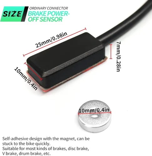 Miniatura 5 de E-Bike MS-BK-2R Sensor de corte de freno SM/Conector impermeable Bicicleta eléctrica Corte de bicicleta eléctrica Sensor de freno hidráulico