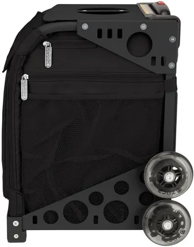 Miniatura 3 de ZUCA Sport Stealth - Bolsa de inserción deportiva y marco negro con ruedas intermitentes