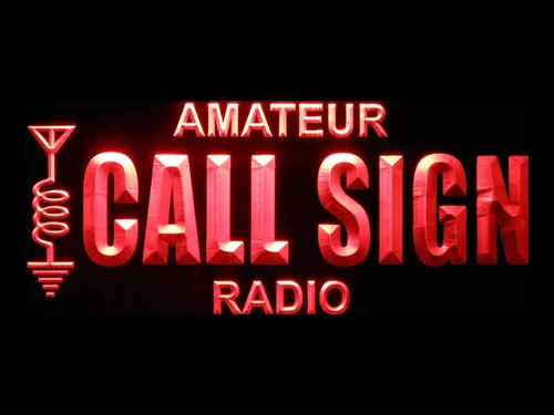 ADVPRO Custom Amateur Radio Your Call Sign Led Neon Sign Rojo 12x8.5 pulgadas st4s32-wb-tm-r