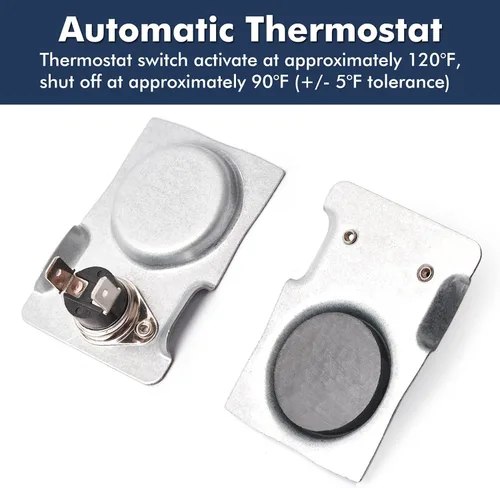 Miniatura 4 de Hiorucet Ventilador con control de interruptor de encendido/apagado de velocidad de reóstato variable e interruptor de termostato magnético