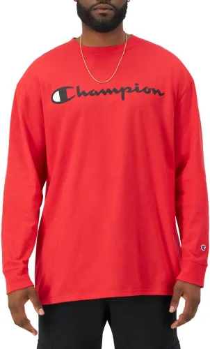 Miniatura 69 de Champion Camiseta de manga larga para hombre, camiseta clásica para hombre (regular o grande y alto)