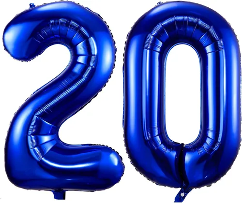 Miniatura 12 de Globos de color azul marino con el número 14, globos de cumpleaños de 40 pulgadas, color azul oscuro, globos de cumpleaños de 14 o 41 pulgadas, Azul