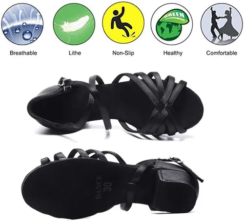 Miniatura 3 de Chiximaxu - Zapatos de baile latinos de baile para bodas y fiestas
