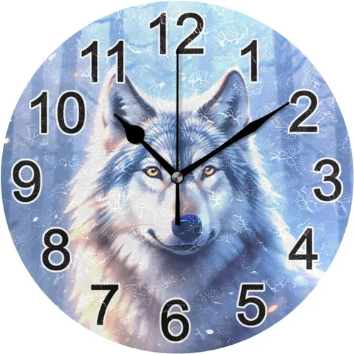 Miniatura 25 de Hummingbird - Reloj de pared de resorte redondo de 10 pulgadas, sin tictac, silencioso, funciona con pilas, reloj analógico atómico de cuarzo