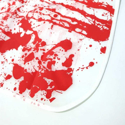Miniatura 3 de NT-ling Delantal sangriento de Halloween, delantal de terror, estampado de asesinato salpicado de sangre aterradora, accesorios temáticos