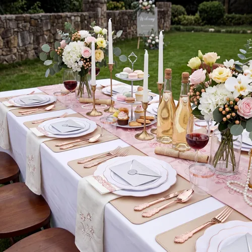 Miniatura 8 de NOCCUR 175 platos de plástico color oro rosa con cubiertos desechables, incluye 25 platos de cena, 25 platos de postre, 25 tenedores, 25 cuchillos