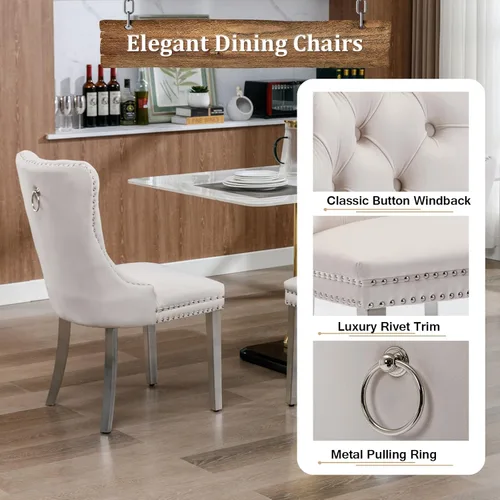 Miniatura 7 de Juego de 4 mesas de comedor de cristal para 4, juego de 4 mesas y sillas de cocina modernas, juego de mesa de comedor de cocina de 5 piezas con mesa