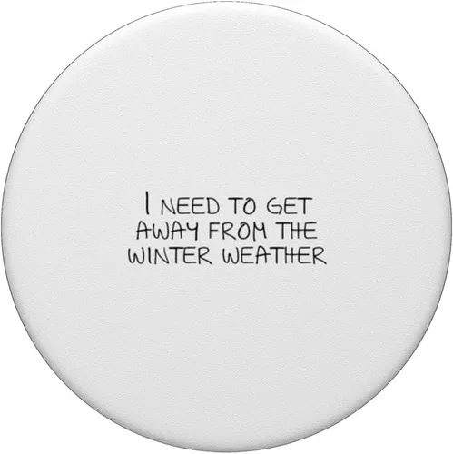 Miniatura 3 de Necesito alejarme del clima invernal PopSockets Swappable PopGrip