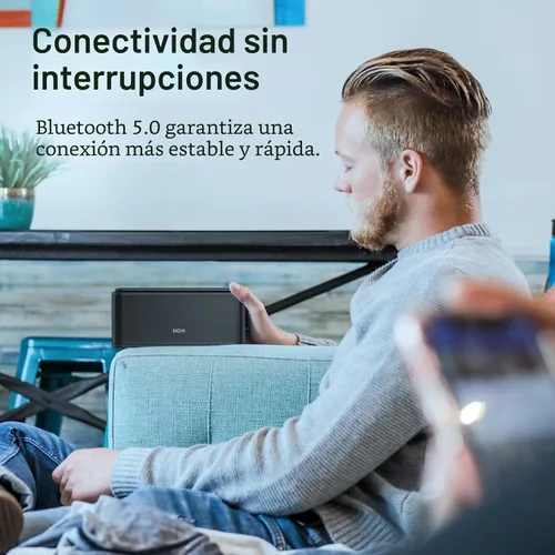 Miniatura 4 de DOSS SoundBox Touch - Altavoz inalámbrico con Bluetooth, sonido HD de 12W con graves ricos, resistente al agua IPX5, 20 horas de reproducción, manos