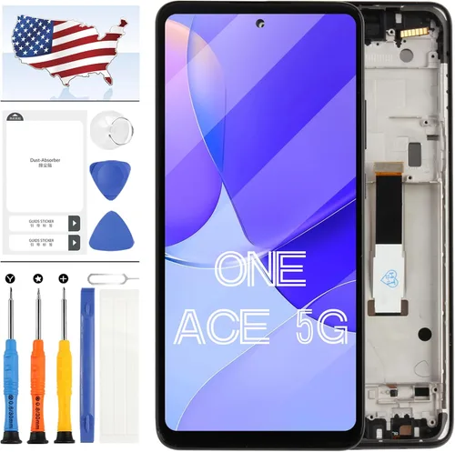 para Motorola Moto One 5G Ace Pantalla Reemplazo One 5G Ace LCD con Marco XT2113 XT2113-1 XT2113-2 XT2113-5 XT2113-3 Kit de montaje de pantalla