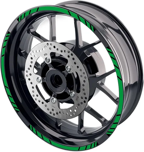 Miniatura 14 de MC MOTOPARTS Pegatinas para llantas exteriores de 17 pulgadas S01B compatibles con YZF R125 MT125 MT07 MT10 MT25 FZ25 MT03 (azul)