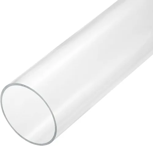 Miniatura 9 de MECCANIXITY Tubo de acrílico transparente rígido redondo 214mm(8.4") DI 220mm(8.7") DE 14" para lámparas y linternas, sistema de refrigeración por