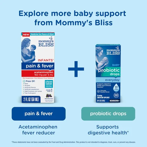 Miniatura 7 de Mommy's Bliss Kit de 4 piezas de artículos esenciales para recién nacidos y bebés - Con agua anisada, gotas para aliviar los gases, vitamina D 400IU