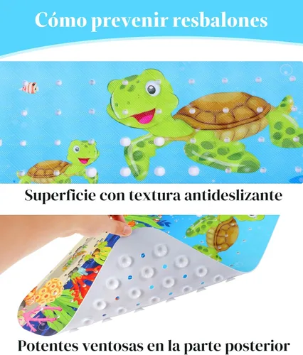 Miniatura 5 de Secopad Alfombra de Baño para Bañera Antideslizante, Lavable a Máquina, Alfombra Antideslizante de Ducha para Bañera de Bebé con Dibujos Animados