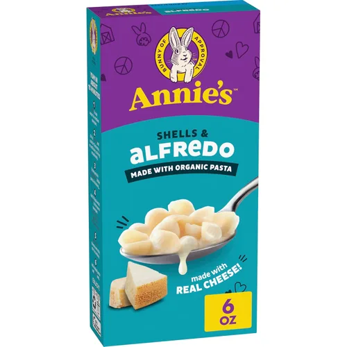 Miniatura 11 de Conchas de Annie's y Cheddar Añejo Real, hecho con pasta orgánica y queso real, 6 onzas