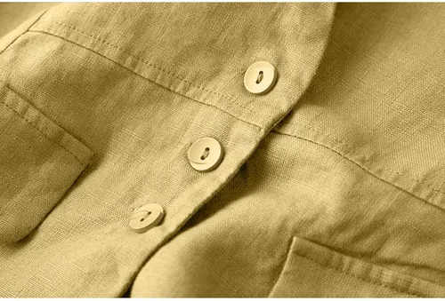 Miniatura 6 de Bnigung Chaleco de lino sin mangas para mujer, casual, holgado, cuello en V, chaqueta de chaleco