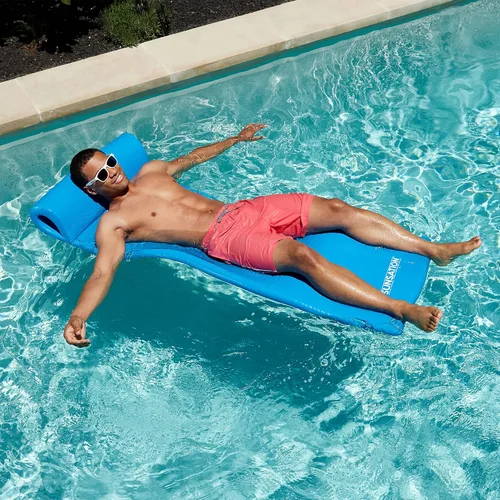 Miniatura 8 de TRC Recreation Sunsation 1.75" Thick Foam Pool Float Lounger w/ Headrest for Lounging & Sunbathing in Swimming Pools, Beaches & Lakes, 70" x 26