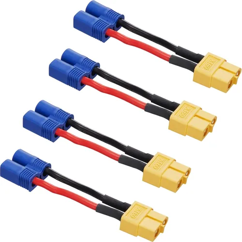 Miniatura 10 de Conector hembra 10AWG Ec5 a SAE, paquete de 2 cables SAE a EC5 de alimentación automotriz, adecuado para batería solar de coche, 5.9 in