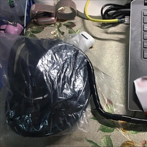 Miniatura 7 de Othmro 1 envoltura de cable en espiral de polietileno de 14 a 19 pies, funda de alambre protectora de abrasión expandible de polietileno de 0.55 4.5