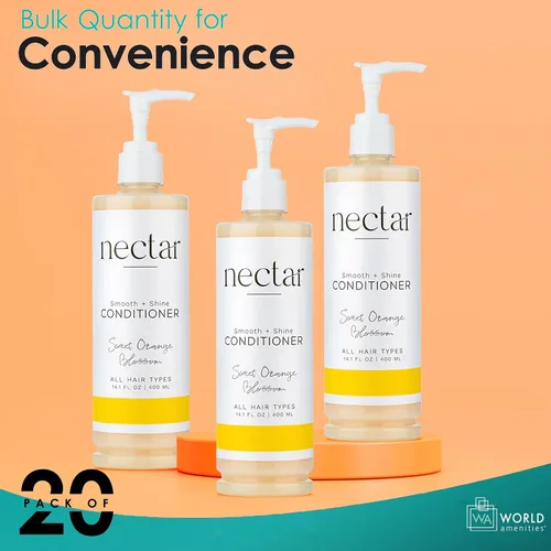 Miniatura 6 de World Amenities Nectar Pump Bottle Hair Conditioner - Acondicionador hidratante para el cuidado del cabello - Acondicionador desenredante