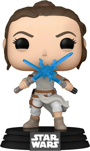 Miniatura 2 de Funko POP Star Wars: The Rise of Skywalker Ep. 9 - Rey con 2 sables de luz coleccionable Bobblehead de vinilo