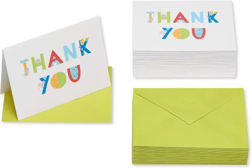 Miniatura 2 de American Greetings Tarjetas de agradecimiento con sobres, iconos de bebé (50 unidades)