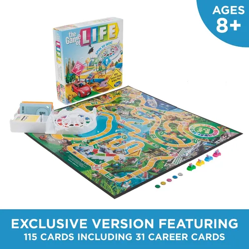 Miniatura 3 de Hasbro Gaming Juego de mesa The Game of Life, juegos familiares para niños a partir de 8 años, incluye 31 carreras, juegos de mesa familiares